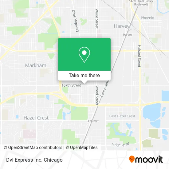 Dvl Express Inc map
