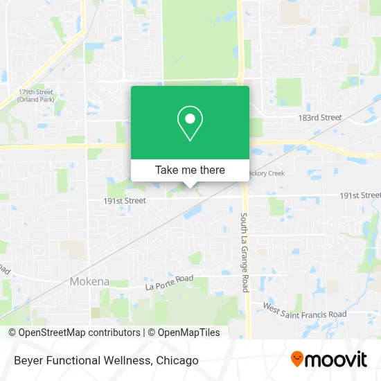 Beyer Functional Wellness map