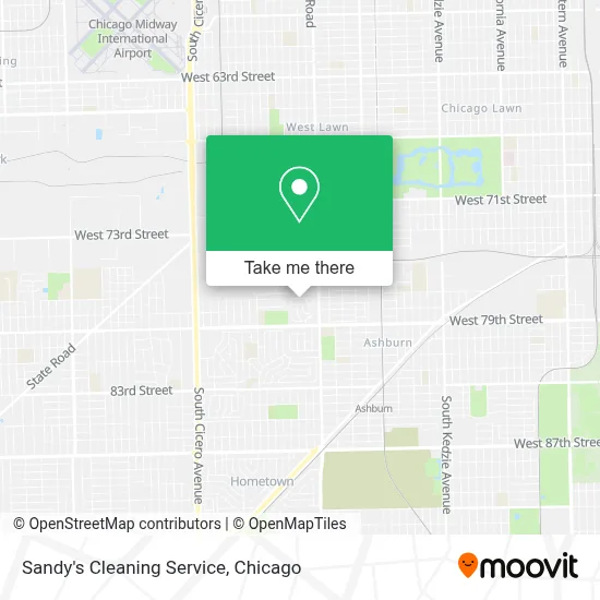 Sandy's Cleaning Service map