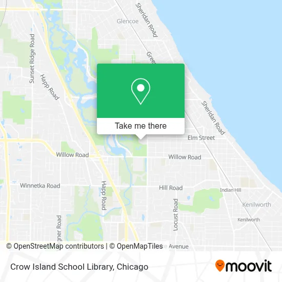 Crow Island School Library map