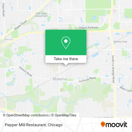Pepper Mill Restaurant map