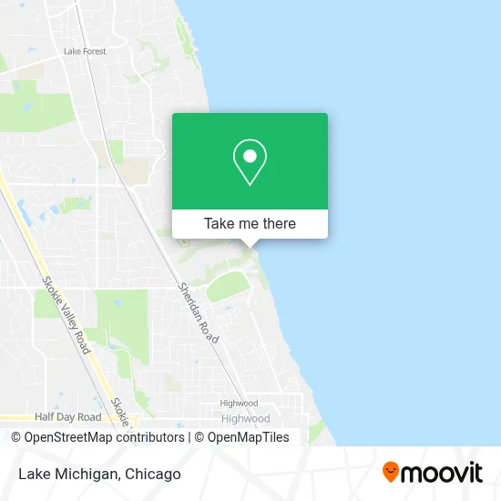 Lake Michigan map