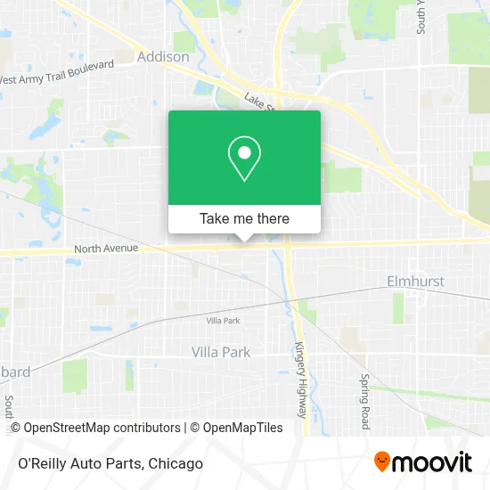 O'Reilly Auto Parts map
