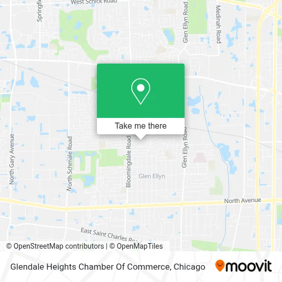 Glendale Heights Chamber Of Commerce map