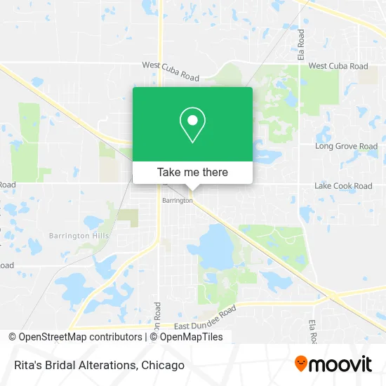 Rita's Bridal Alterations map
