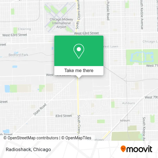 Radioshack map