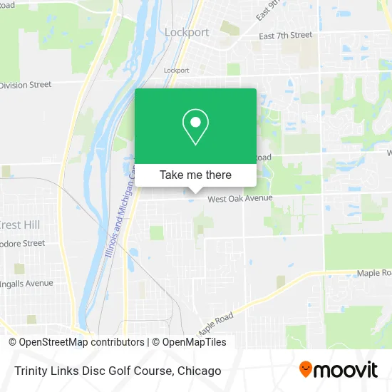 Trinity Links Disc Golf Course map