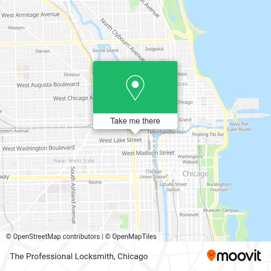 The Professional Locksmith map
