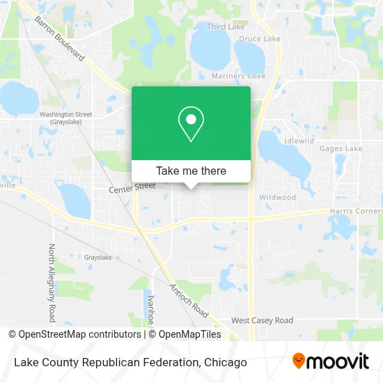 Lake County Republican Federation map