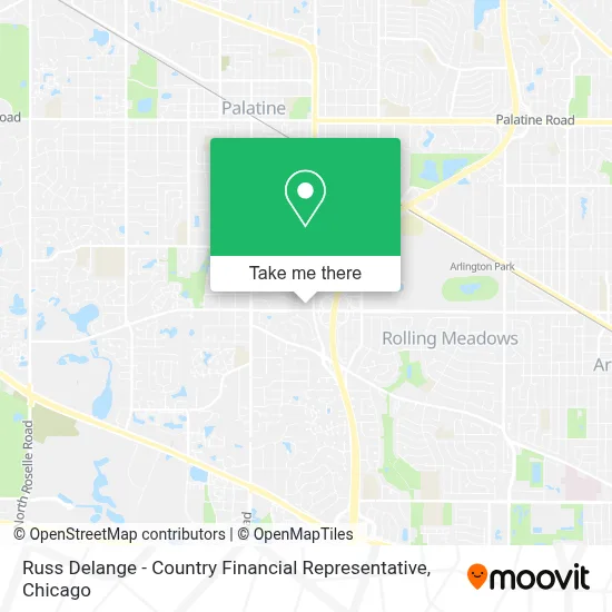Russ Delange - Country Financial Representative map