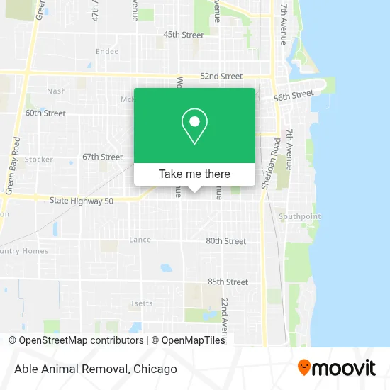 Able Animal Removal map