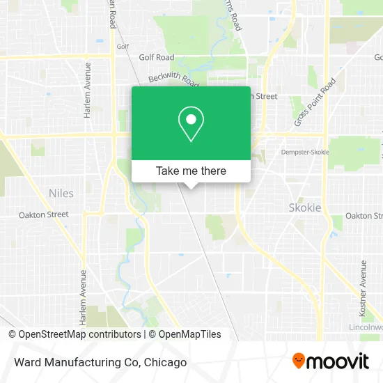 Ward Manufacturing Co map