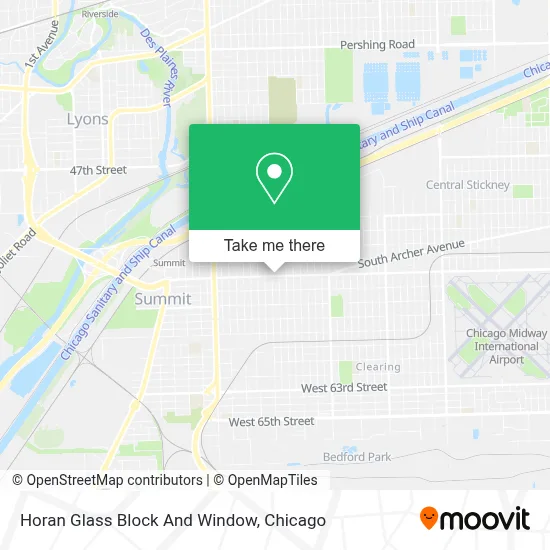Horan Glass Block And Window map