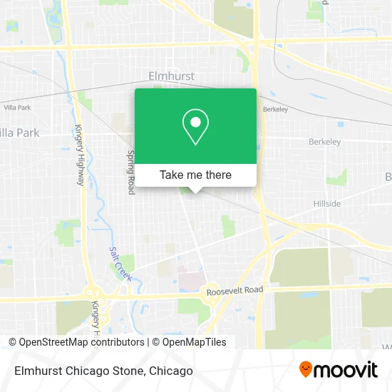 Elmhurst Chicago Stone map