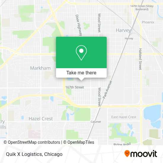 Quik X Logistics map