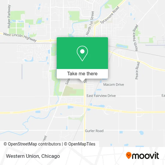 Western Union map