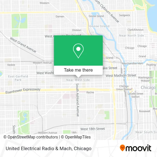 United Electrical Radio & Mach map