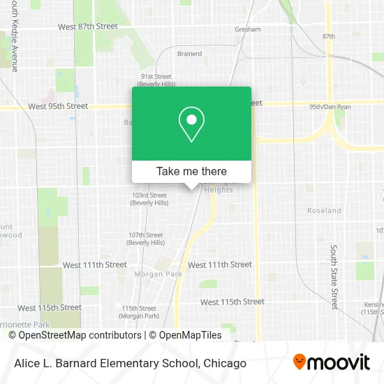 Alice L. Barnard Elementary School map