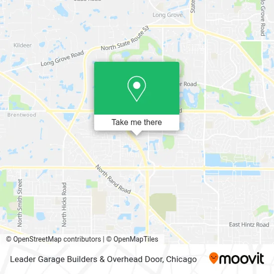 Leader Garage Builders & Overhead Door map