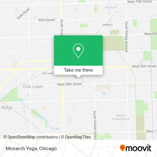Monarch Yoga map