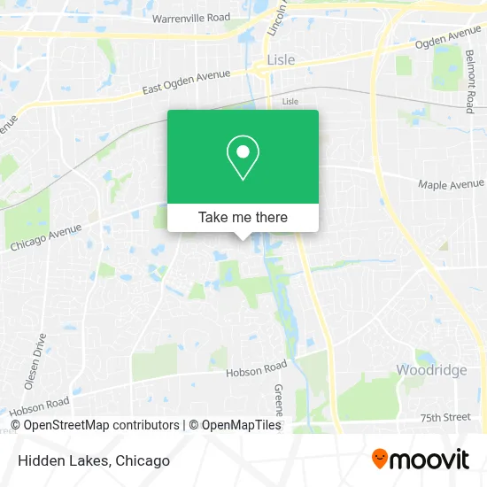 Hidden Lakes map