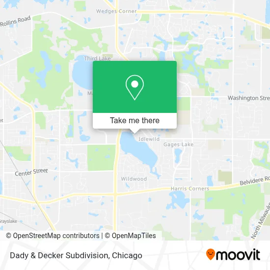 Dady & Decker Subdivision map