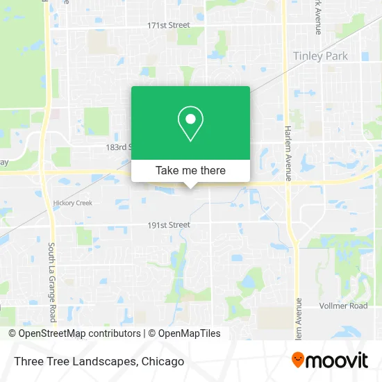 Three Tree Landscapes map
