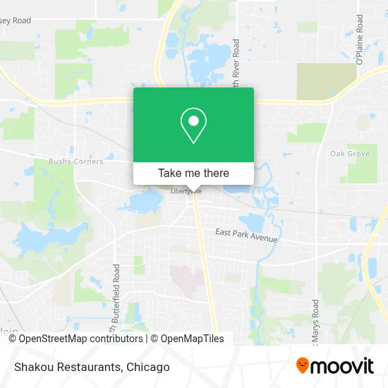 Shakou Restaurants map