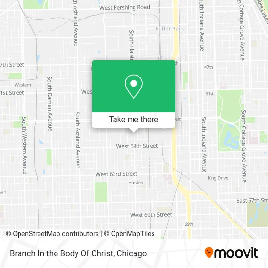 Branch In the Body Of Christ map