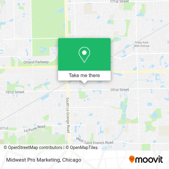 Midwest Pro Marketing map
