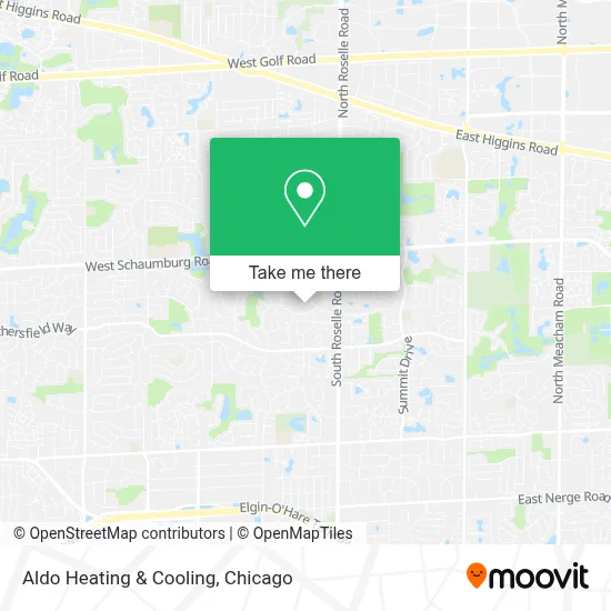 Aldo Heating & Cooling map