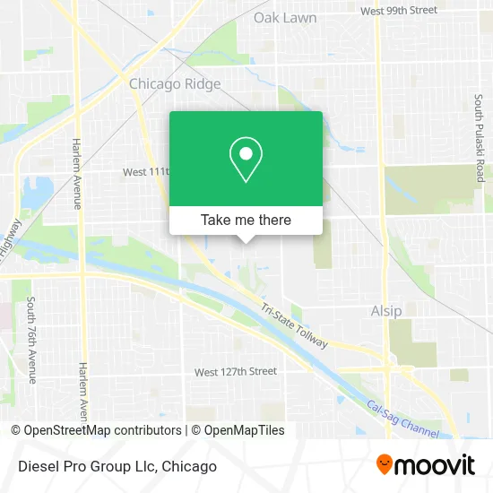 Diesel Pro Group Llc map