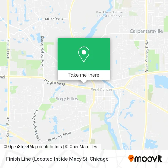 Finish Line (Located Inside Macy'S) map