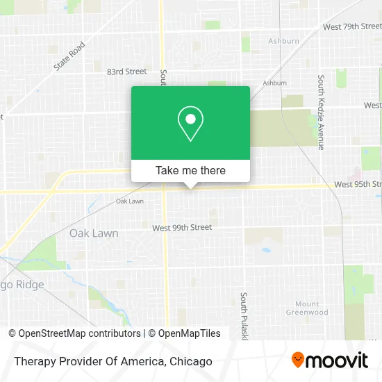 Therapy Provider Of America map