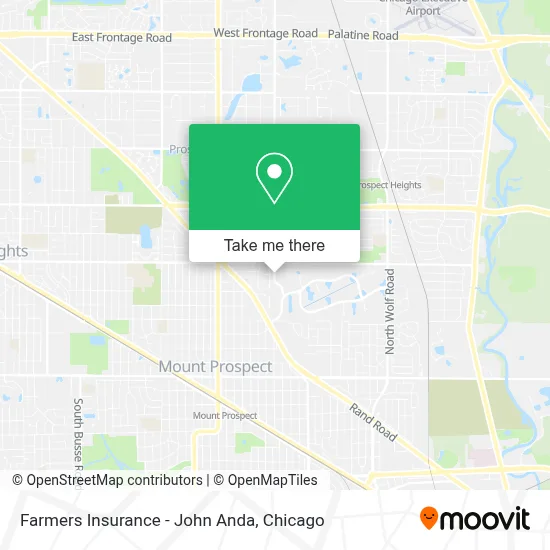 Farmers Insurance - John Anda map