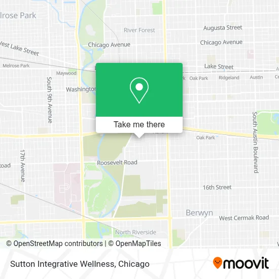 Sutton Integrative Wellness map