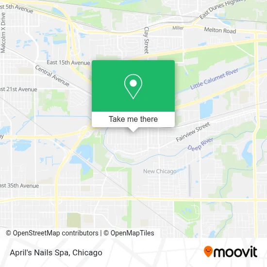 April's Nails Spa map