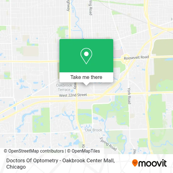 Doctors Of Optometry - Oakbrook Center Mall map