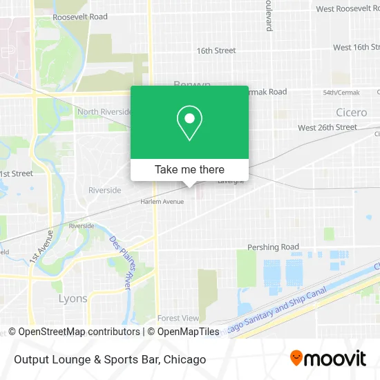 Output Lounge & Sports Bar map