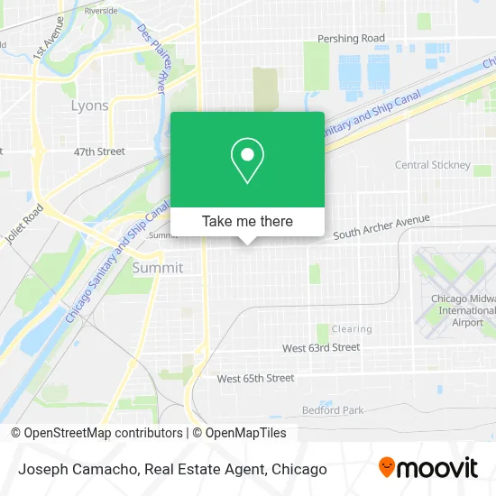 Joseph Camacho, Real Estate Agent map