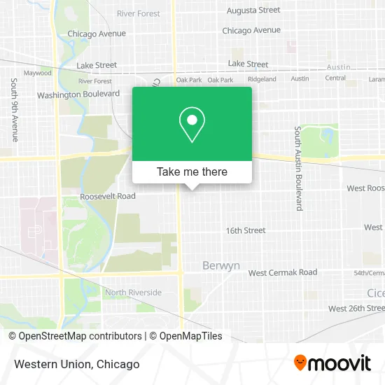 Western Union map