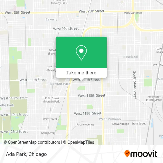 Ada Park map