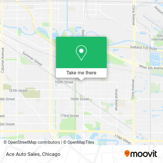 Ace Auto Sales map