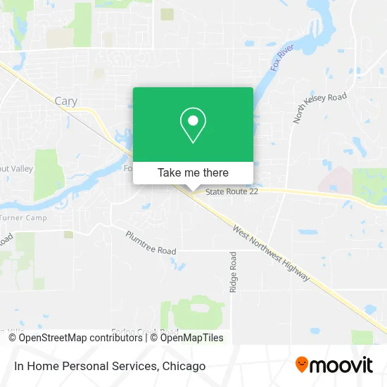 In Home Personal Services map