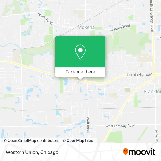 Western Union map