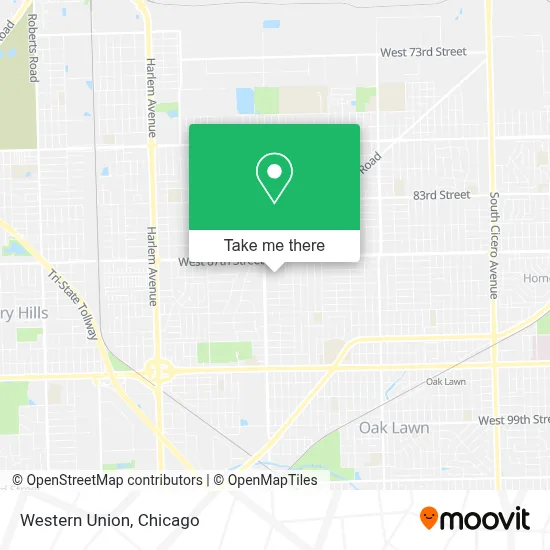 Western Union map