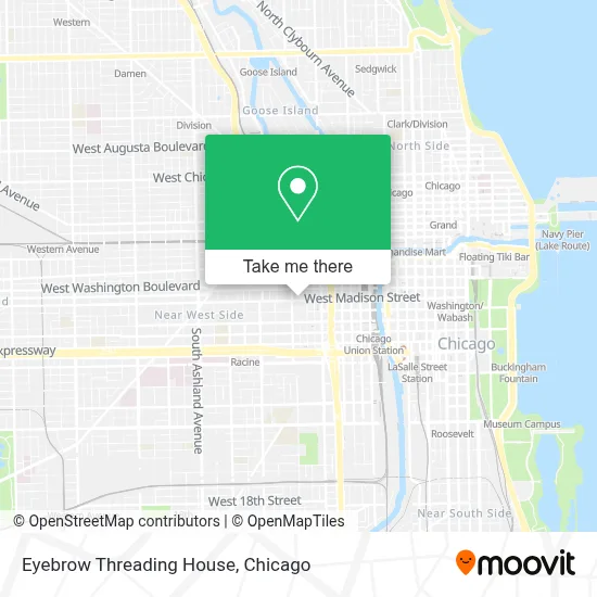 Eyebrow Threading House map