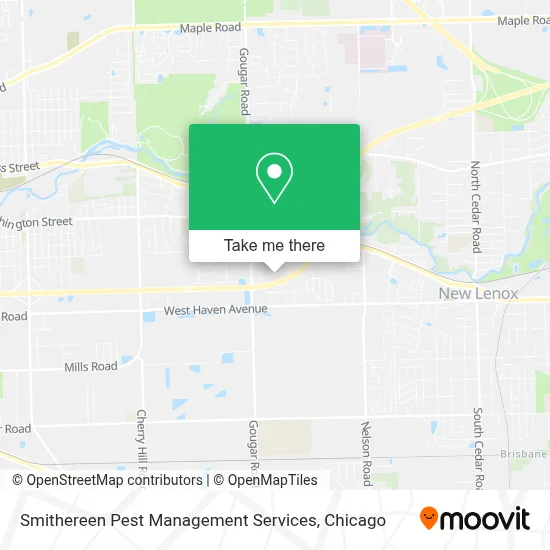 Smithereen Pest Management Services map