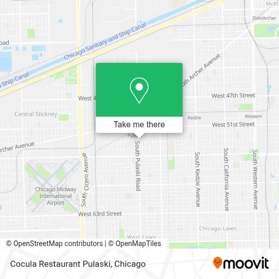 Cocula Restaurant Pulaski map