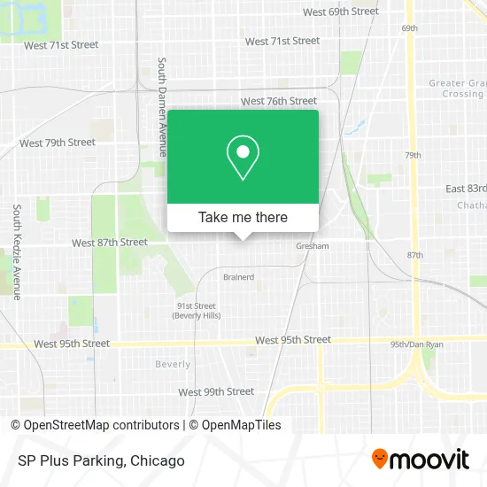 SP Plus Parking map
